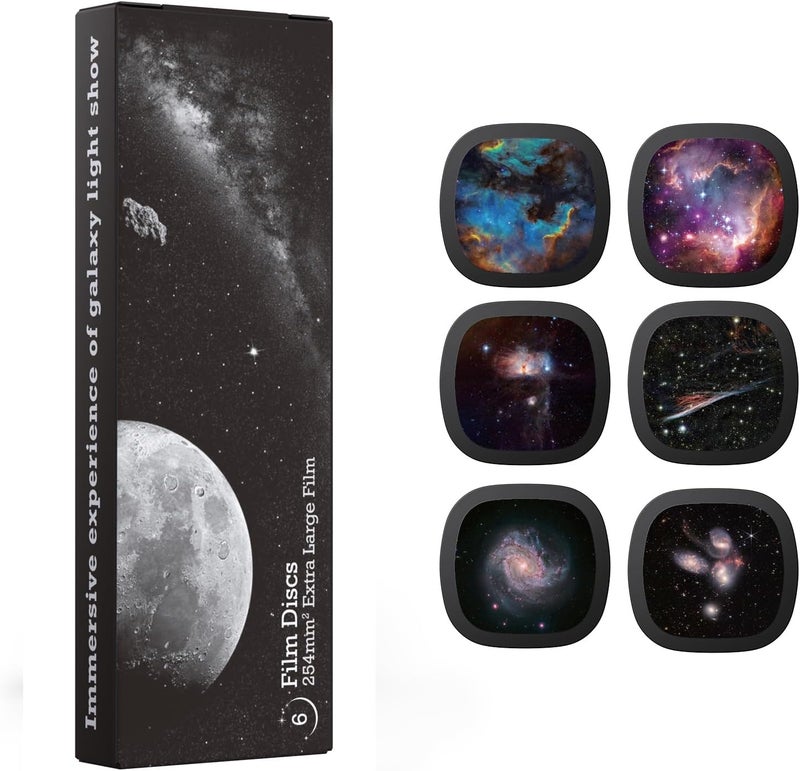 Ainael Galaxy Projector Disc – Ultra HD Projector Slide, Compatible with Galaxy Projectors and Model SKE-TKQ01 & BL-DQY02 Projectors – 6 Disc Set (Nebula D) - Image 1